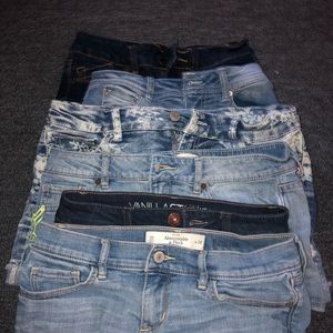 6 jean shorts